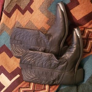 Laredo Black Western Boots